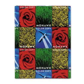 Mohawk 36113 - Color Copy Gloss Cover Paper, 100 lbs., 96 Brightness, Letter, White, 250 Sheets