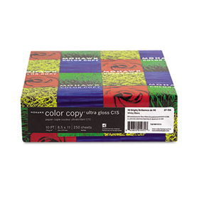 Mohawk 37104 - Color Copy Ultra Gloss Cover, 90 lbs., 90 Brightness, Letter, White, 250 Sheetsmohawk 