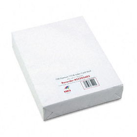 Premium Card Stock, 110 lbs., Letter, White, 250 Sheets/Boxoki 