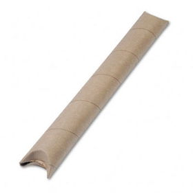 Quality Park 46118 - Fiberboard Quick Crimp Mailing Tube, Crimped Ends, 24 x 3, Brown, 25/Cartonquality 