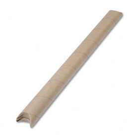 Quality Park 46120 - Fiberboard Quick Crimp Mailing Tube, Crimped Ends, 36 x 3, Brown, 25/Cartonquality 