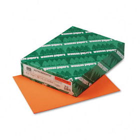 Astrobrights Colored Card Stock, 65 lbs., 8-1/2 x 11, Cosmic Orange, 250 Sheets
