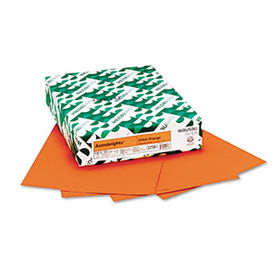 Astrobrights Colored Card Stock, 65 lbs., 8-1/2 x 11, Orbit Orange, 250 Sheets