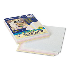 Array Card Stock, 65 lbs., Letter, Assorted Parchment Colors, 100 Sheets/Packpacon 