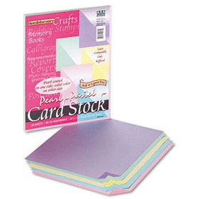 Reminiscence Card Stock, 65 lbs., Letter, Assorted Pastel Pearl Colors, 50/Pack