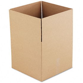 Corrugated Kraft Fixed-Depth Shipping Carton, 18w x 18l x 16h, Brown, 15/Bundleuniversal 
