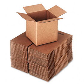 Corrugated Kraft Fixed-Depth Shipping Carton, 6w x 6l x 6h, Brown, 25/Bundleuniversal 