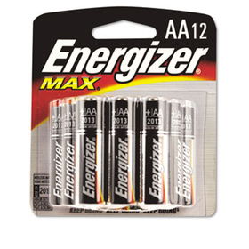 MAX Alkaline Batteries, AA, 12 Batteries/Packenergizer 