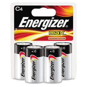 MAX Alkaline Batteries, C, 4 Batteries/Packenergizer 