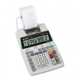 EL1750V LCD Two-Color Printing Calculator, 12-Digit LCD, Black/Redsharp 