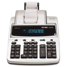 1240-3A Antimicrobial Two-Color Printing Calculator, 12-Digit Fluorescentvictor 