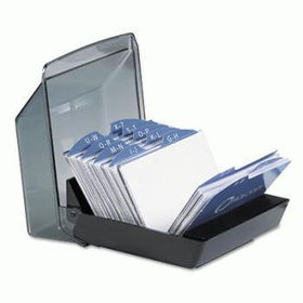Rolodex Covered Business Card File Case Pack 3