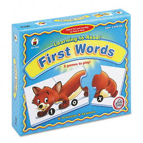 Carson-Dellosa Publishing CD3116 - Learning to Read! First Words Puzzle Game, Ages 3 and Up