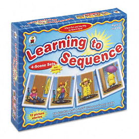Carson-Dellosa Publishing CD3121 - Learning to Sequence 4-Scene Set, Sequencing Card Game, for Grades K-3