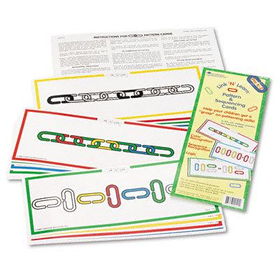 Learning Resources LER0157 - Link 'N' Learn Activity Cards, 11 1/2 x 4 1/2, 16 Cards/Set