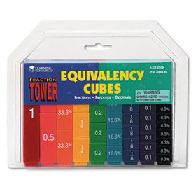Fraction Tower Activity Set, Math Manipulatives, for Grades 1-6learning 