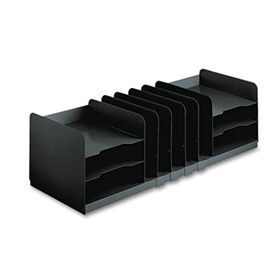 Adjustable Organizer, 11 Sections, Steel, 30 x 11 x 8 1/8, Blacksteelmaster 