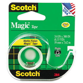 Magic Tape w/Refillable Dispenser, 3/4"" x 300"", Clearscotch 