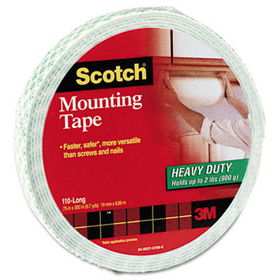Foam Mounting Double-Sided Tape, 3/4"" Wide x 350"" Longscotch 