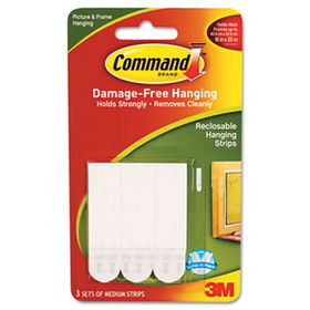 Picture Hanging Removable Interlocking Fasteners, 3/4"" x 2"", Set of 3command 