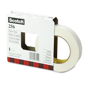 256 Printable Flatback Paper Tape, 1"" x 60yds, 3"" Corescotch 