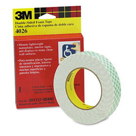 Foam Mounting Double-Sided Tape, 1"" Wide x 216"" Longscotch 
