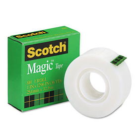 Magic Tape, 1"" x 1296"", 1"" Core, Clearscotch 