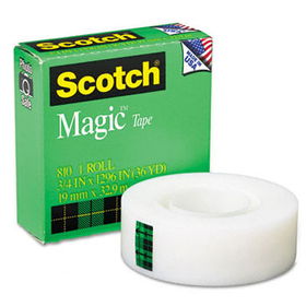 Magic Tape, 3/4"" x 1296"", 1"" Core, Clearscotch 