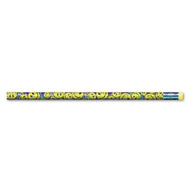 Moon Products 2054B - Decorated Wood Pencil, Smiley Bunch, HB #2, Assorted, Dozenmoon 