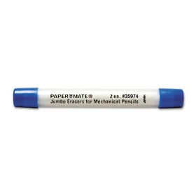 Paper Mate 35974 - Mega Lead Mechanical Pencil Eraser Refills, 2/Pack