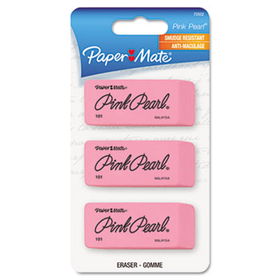 Pink Pearl Eraser, Medium, 3/Packpaper 