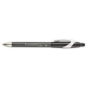 FlexGrip Elite Ballpoint Retractable Pen, Black Ink, Medium, Dozenpaper 