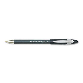 FlexGrip Elite Ballpoint Stick Pen, Black Ink, Medium, Dozenpaper 