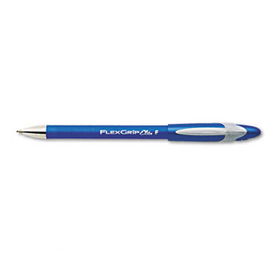 FlexGrip Elite Ballpoint Stick Pen, Blue Ink, Fine, Dozenpaper 