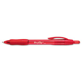 Profile Ballpoint Retractable Pen, Red Ink, Bold, Dozenpaper 