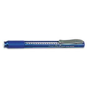 Clic Eraser Pencil-Style Grip Eraser, Bluepentel 