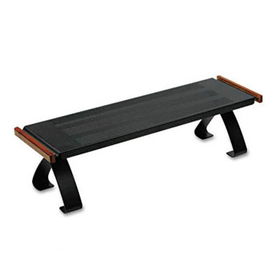 Rolodex 23555 - Distinctions Off-Desk Shelf, 25 x 7 x 6 5/8, Black/Rich Cherry