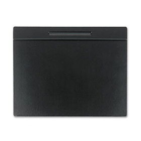 Wood Tone Desk Pad, Black, 24 x 19rolodex 