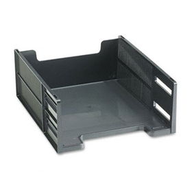 Stackable High Capacity Front Load Letter Tray, Polystyrene, Ebonyrubbermaid 
