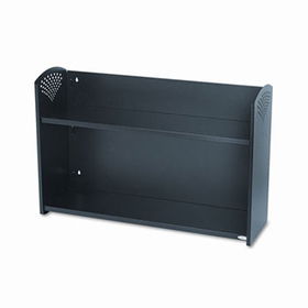 Safco 3022BL - Multipurpose Two-Tier Book Shelf, Steel, 30 1/2 x 9 1/4 x 20 1/4, Blacksafco 