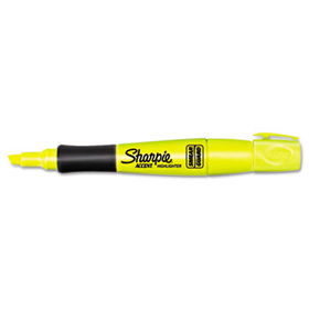 Sharpie Accent 21825 - Accent Grip Highlighters, Chisel Tip, Fluorescent Yellow, 12/Pk