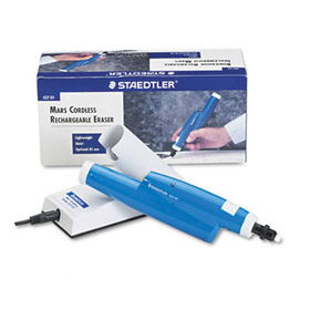 Staedtler 52701 - Cordless Rechargeable Eraser w/Recharging Stand, Charger Pack & 2 Eraser Strips