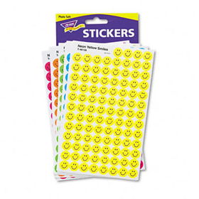 SuperSpots and SuperShapes Sticker Variety Packs, Neon Smiles, 2,500/Packtrend 