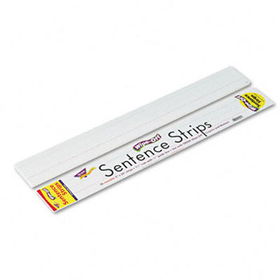 Wipe-Off Sentence Strips, 24 x 3, White, 30/Packtrend 