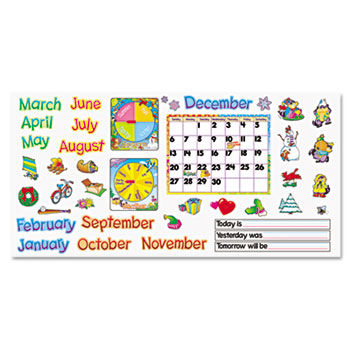 Monthly Calendar (with Cling) Bulletin Board Set, 22"" x 17""trend 