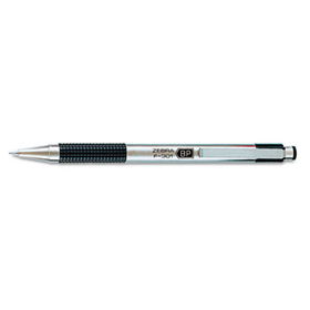 F-301 Ballpoint Retractable Pen, Black Ink, Mediumzebra 