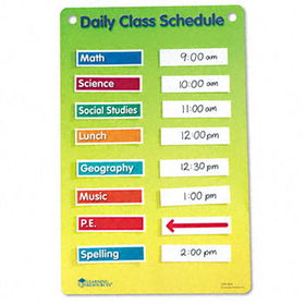 Learning Resources LER3233 - Magnetic Classroom Schedule Chart, 11 x 17