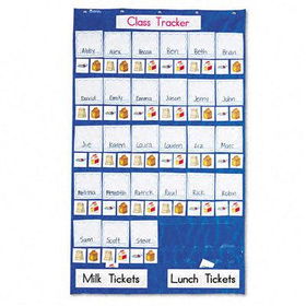 Learning Resources LER2419 - Class Tracker Pocket Chart, Student Information Chart, 27 1/2w x 45h