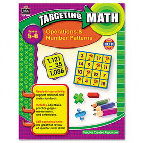 Teacher Created Resources 8998 - Targeting Math, Operations and Number Patterns, Grades 5-6, 112 Pages