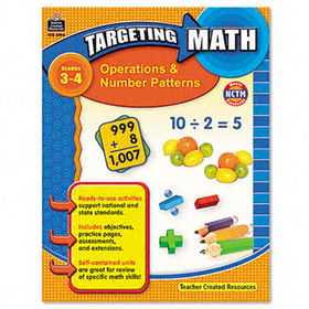 Teacher Created Resources 8994 - Targeting Math, Operations and Number Patterns, Grades 3-4, 112 Pagesteacher 